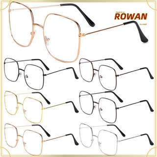 ROWANS แว่นตา ป้องกันรังสียูวี ป้องกันแสงสีฟ้า ขนาดใหญ่ แฟชั่นสําหรับผู้หญิง