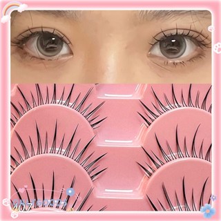 ONLY 10Pairs Manga Lashes Handmade Super Light Long Short Women Fashion Natural 3D Faux Mink Lashes Little Devils