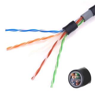 สายแลนภายนอก CAT6 LAN Outdoor cable สายLAN Outdoor ความยาว 20-100 เมตร