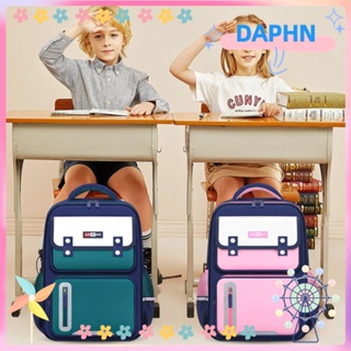 DAPHS กระเป๋านักเรียน ผ้าโพลีเอสเตอร์ กันน้ํา จุของได้เยอะ น้ําหนักเบา มีหลายช่อง สไตล์อังกฤษ สําหรับเด็กผู้หญิง