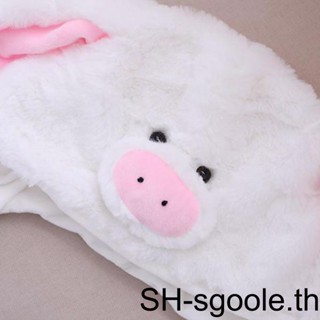 หมวกตุ๊กตาหมู ขยับได้ แบบกดอุ้งเท้าตลก