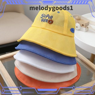 Melodygoods1 หมวกบังแดด ผ้าตาข่าย ลายการ์ตูน สําหรับชาวประมง ชายหาด