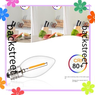 Backstreet หลอดไฟคริสตัล E12 E14 LED 2200K 2700K 0.5W 1W 6000K แสงสีขาว