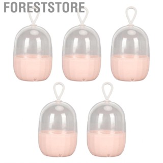 Foreststore Makeup Sponge Case  Lightweight 5pcs Beauty Egg Storage Box for Travel