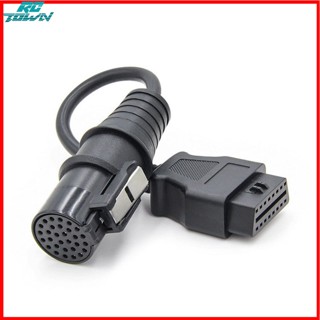 Rctown เครื่องวินิจฉัยความผิดพลาดของรถยนต์ อินเตอร์เฟซ 30-pin เป็น 16-pin Obd2 สายเคเบิลแปลง สําหรับรถยนต์เก่า Iveco