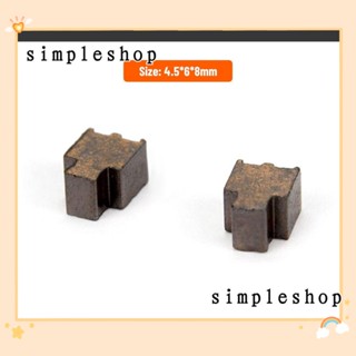 SIMPLE แปรงคาร์บอน ทองแดง คุณภาพสูง แบบเปลี่ยน อุปกรณ์เสริมมอเตอร์ DC 20 ชิ้น
