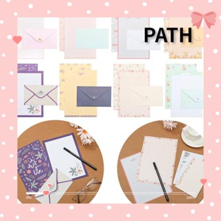 PATH เครื่องเขียน ซองจดหมาย ลายการ์ตูนสัตว์ ดอกไม้น่ารัก 3 ชิ้น