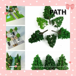 PATH โมเดลต้นไม้ สีเขียว DIY สําหรับตกแต่งโต๊ะทราย รถไฟ 30 ชิ้น