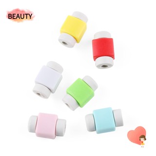 Beauty ปลอกหุ้มสายชาร์จ USB อุปกรณ์เสริม สําหรับโทรศัพท์มือถือ 10 20 ชิ้น