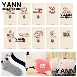 Yann1 ป้ายผ้าถัก ลายแกะ DIY สําหรับเย็บติดเสื้อผ้า 50 ชิ้น