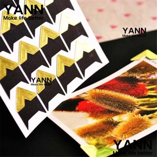 YANN1 ตัวป้องกันมุมมุม การ์ดแฟชั่น สไตล์วินเทจ สําหรับตกแต่งสมุดภาพ 72 ชิ้น