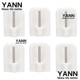 Yann1 10 ชิ้น ตะขอครัว ชั้นวางของในครัว สติกเกอร์ติดผนัง กาวสองหน้า ตกแต่งบ้าน แขวนผนัง