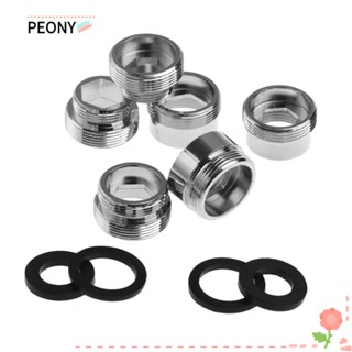 PEONY Useful Outside Thread Metal Kitchen Faucet Tap Aerator Connector Bathroom Water Purifier Accessories Aerator Adapter With washer Water Saving Adaptor