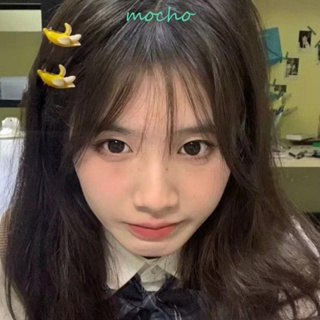 Mocho กิ๊บติดผม อาหารปลอม รูปกล้วย ผลไม้ ทุเรียน น่ารัก เรียบง่าย สําหรับถ่ายรูป