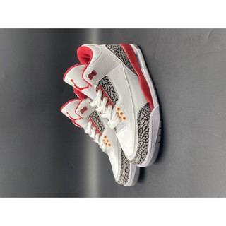 Air Jordan 3 AJ3 รองเท้าบาสเก็ตบอล สําหรับผู้ชาย CT8532 DR8869 สีไวน์แดง CT8532-126 44 k