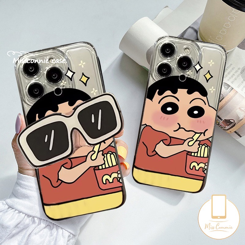 เคสโทรศัพท์มือถือ ลายการ์ตูนชินจังน่ารัก พร้อมขาตั้ง สําหรับ VIVO Y16 Y11 Y02 Y17 Y35 Y22 Y31 Y02s Y20 Y30 Y91C Y21s Y15s Y21 Y15 Y50 Y51 Y33s Y75 Y12i Y12S V25 Y95 Y93 Y15A Y12 V21 V23E Y20i Y20S ราคา ถูกที่สุด ดีลบีเคเค แกลเลอรีภาพที่ 5