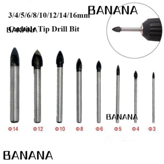 Banana1 ดอกสว่านเจาะกระจก กระเบื้องเซรามิค เหล็กคาร์บอน คุณภาพสูง 3 4 5 6 8 10 12 14 16 มม. 45 #