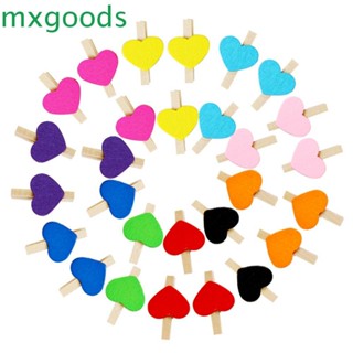 Mxgoods คลิปไม้หนีบรูปหัวใจ 50 ชิ้น / ล็อต Diy