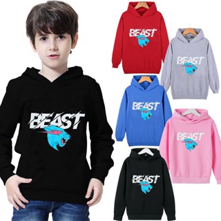 เสื้อแจ็กเก็ตแขนยาว มีฮู้ด ลายการ์ตูน Mr Beast Lightning Cat แฟชั่นสําหรับเด็กผู้ชาย และเด็กผู้หญิง อายุ 3-15 ปี