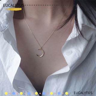 Eutus สร้อยคอ จี้ดวงจันทร์ ของขวัญวันวาเลนไทน์ สําหรับผู้หญิง และผู้ชาย