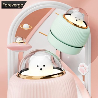 Forevergo เครื่องดูดฝุ่นไร้สาย รูปหมีอวกาศ ขนาดเล็ก แบบพกพา สําหรับตั้งโต๊ะ คีย์บอร์ด สํานักงาน E9O5