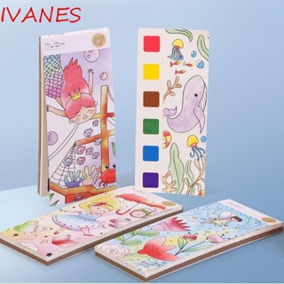 Ivanes Gouache สมุดวาดภาพกราฟฟิตี้ กระดาษเปล่า DIY สําหรับโรงเรียน ศิลปิน