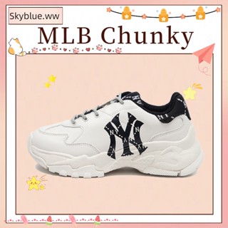 ของแท้100% MLB Chunky Dia Monogram Sneakers