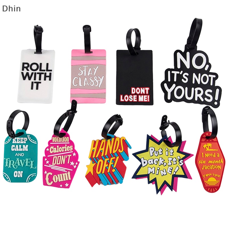 [Dhin] ป้ายแท็กชื่อ ID อุปกรณ์เสริม สําหรับกระเป๋าเดินทาง COD