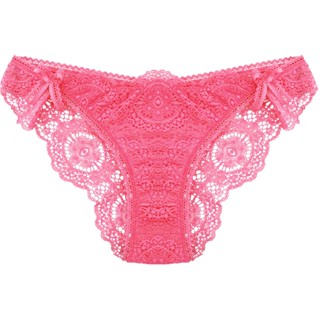 Annebra กางเกงใน ทรงบิกีนี่ ผ้าลูกไม้ Bikini Panty รุ่น AU3-758 สีบานเย็น