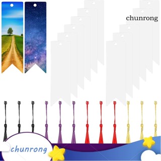 Chunrong ที่คั่นหนังสืออะคริลิค รูปพู่ สร้างสรรค์ DIY สําหรับนักเรียน 12 ชิ้น ต่อชุด