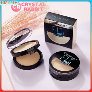 CRYSTAL RABBIT Matte 2 in 1 Double Layer Pressed Powder Concealer Moisturizer No Makeup Wet and Dry | เวลา1