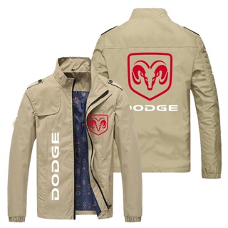 Dodge LOGO Jacket Car Shop Customized Workwear Outdoor Driving Loose Thin Cardigan Stand Collar Windbreaker