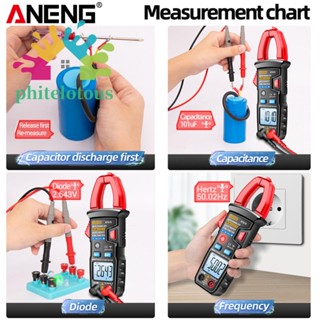 ❤ Phitelotous ANENG AT619 เครื่องวัดแอมป์ หน้าจอ LCD แบบหนีบ