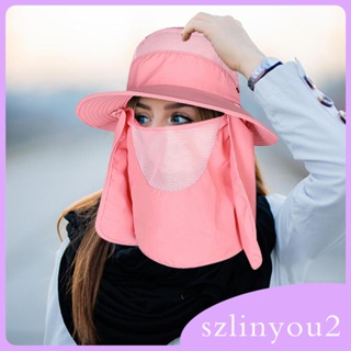 [szlinyou2] หมวกปีกกว้าง กันแดด ระบายอากาศ เหมาะกับฤดูร้อน สําหรับตกปลา ทําสวน