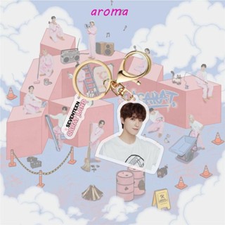 Aroma พวงกุญแจอะคริลิค รูป Seventeen Kpop สําหรับแขวนตกแต่งรถยนต์