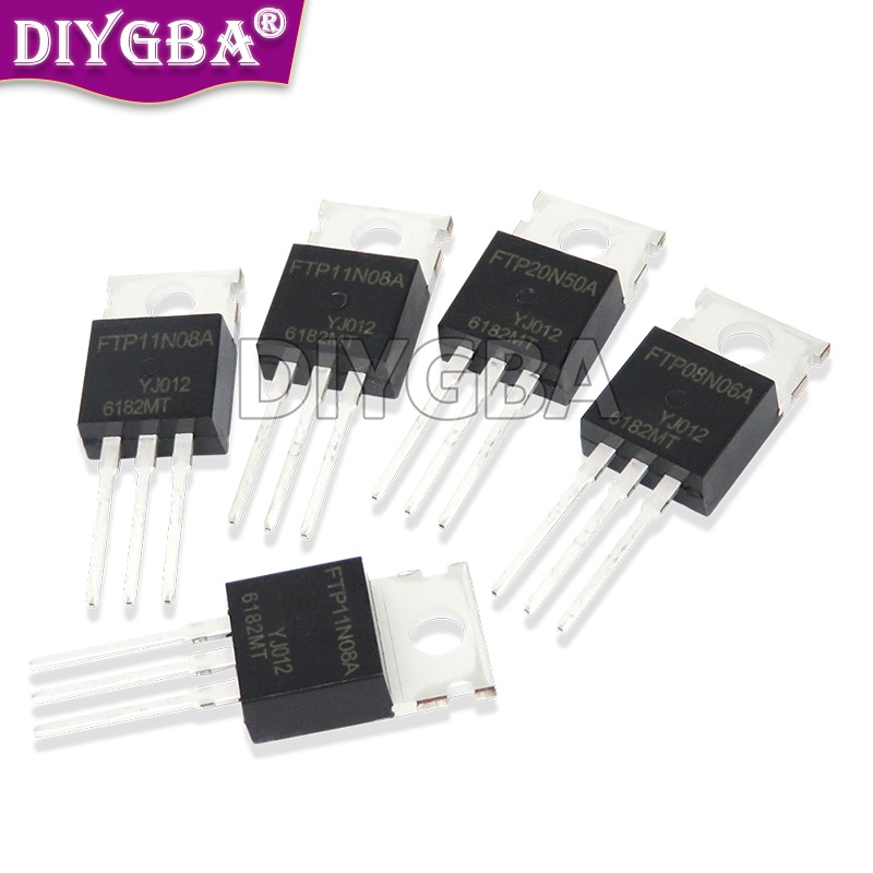 10PCS FTP08N06A TO220 FTP08N06 08N06 FTP20N50A FTP20N50 20N50 FTP11N08A FTP11N08 11N08 TO-220 ชิปเซ็