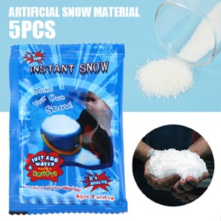 New 5pcs Instant Magic Snow Artificial Fake Powder Kids Fun Christmas Decoration