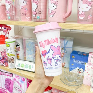 แก้วน้ำ PP ฝายกดื่ม 16oz MyMelody //GLS-7655 -ท23