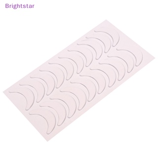 Brightstar แผ่นสติกเกอร์ซิลิโคน กันน้ํา ใช้ซ้ําได้ ต่อต้านริ้วรอย สําหรับติดตา 10 คู่