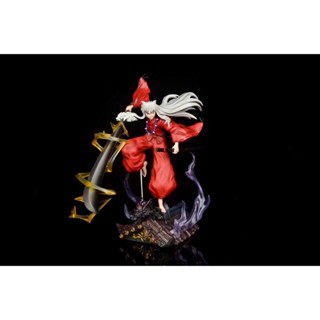 [Spot delivery] Anime wholesale GK Inuyasha killing pill roof scene combat model boxed hand-made ornaments 2CK5