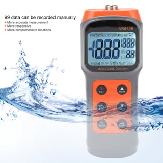 ZhongXiong AR8406 เครื่องวัดค่าออกซิเจนละลายน้ำแบบพกพา LCD Digital Dissolved Oxygen Detector เครื่องทดสอบคุณภาพน้ำ