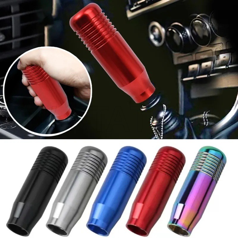 หัวเกียร์อลูมิเนียม แบบแมนนวล พร้อมอะแดปเตอร์เกลียว M8 M10 M12 อุปกรณ์เสริม สําหรับรถยนต์ รถบรรทุก
