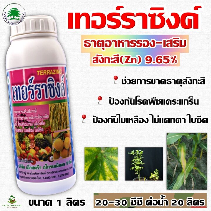 อาหารเสริม เทอร์ราซิงค์ ช่วยการขาดธาตุสังกะสี ส่วนประกอบสำคัญของเอ็นไซม์ สังกะสี(Zn) 9.65%