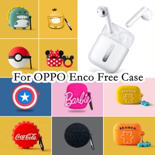 【ของแท้】เคสหูฟัง แบบนิ่ม กันกระแทก ลายการ์ตูน สําหรับ OPPO Enco Free