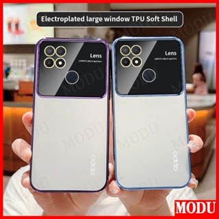 Modu เคส OPPO A15 A15S A35 ดีลักซ์ ชุบ แฟลช ซิลิโคนนิ่ม ฟิล์มกันรอยเลนส์ หน้าจอ เคสโทรศัพท์ เคสกันกระแทก