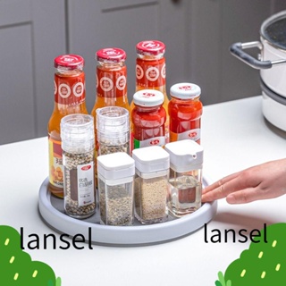 Lansel 360°ชั้นวางเครื่องเทศ แบบหมุนได้ กันลื่น สําหรับตู้กับข้าว