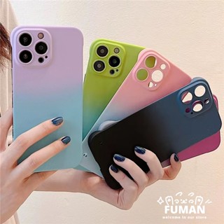 เคสโทรศัพท์มือถือ PC แบบแข็ง บางพิเศษ ไร้กรอบ แต่งไล่โทนสี เรียบง่าย สําหรับ IQOO 8 Pro Neo 7 6 SE Z3 U3 Z7i Z7X Vivo Y35