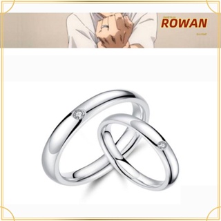 Rowans แหวนคู่รัก ของขวัญ แหวนอะนิเมะ ปรับได้ เครื่องประดับคอสเพลย์ DIY เด็กผู้ชาย