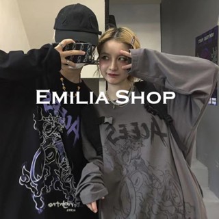 EMILIA SHOP  เสื้อยืด ครอป เสื้อยืดผู้หญิง  สไตล์เกาหลี พิเศษ Chic ทันสมัย A99J59Q 36Z230909