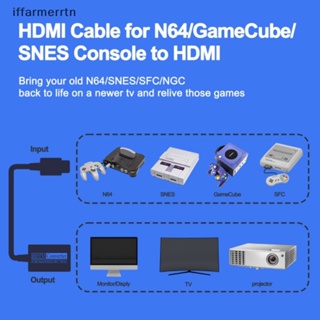 If อะแดปเตอร์แปลงเกมคอนโซล N64 เป็น HDMI HDTV สําหรับ Nintend 64 Gamecube SNES Plug And Play Digital 720P hye